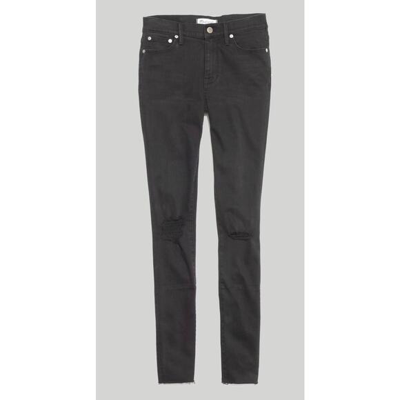 Madewell 9" Mid-Rise Skinny Jeans in Black Sea - Picture 4 of 8